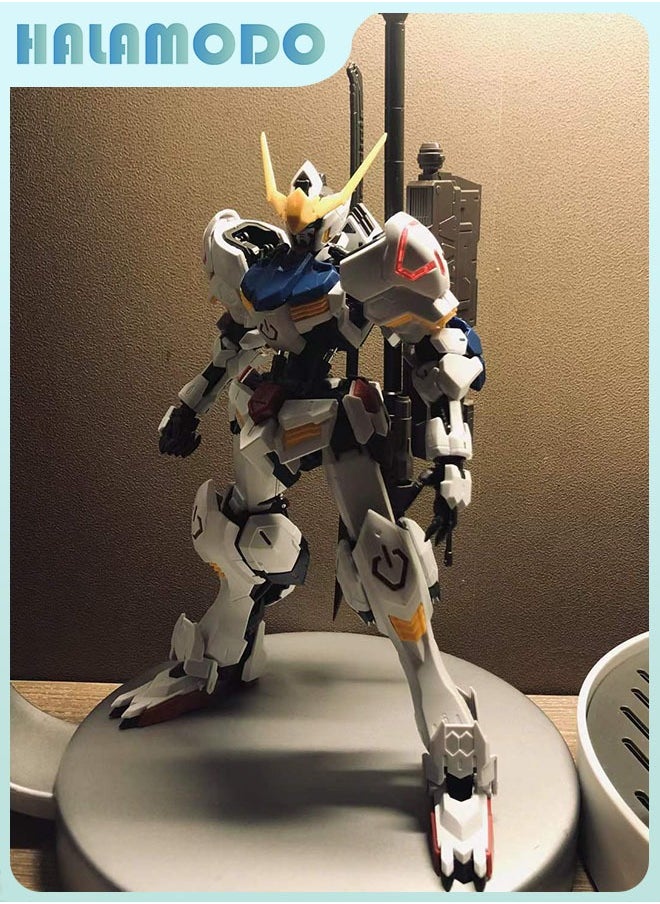 HALAMODO Gundam Huiyan New Factory HG Barbatos Action Figure Assembly Model Equipped with Stand, an Excellent Desktop Decoration, a Cool Assembly Model Toy Created for Boys and Girls  - Image 1
