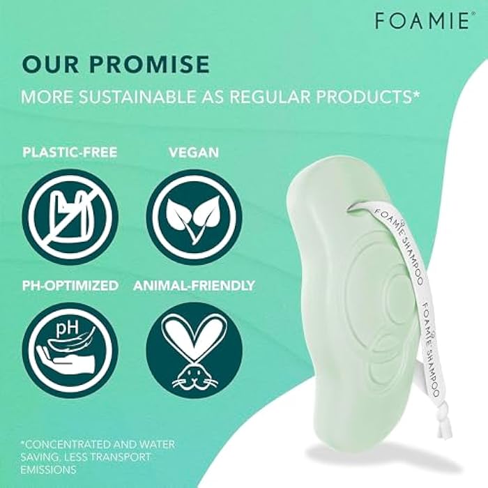 Foamie Shampoo Bar, Natural Aloe Vera for Dry Hair, 100% Vegan & Plastic-Free, Sulfate-Free, Paraben-Free, Cruelty-Free, 2.8 ounces - Image 3