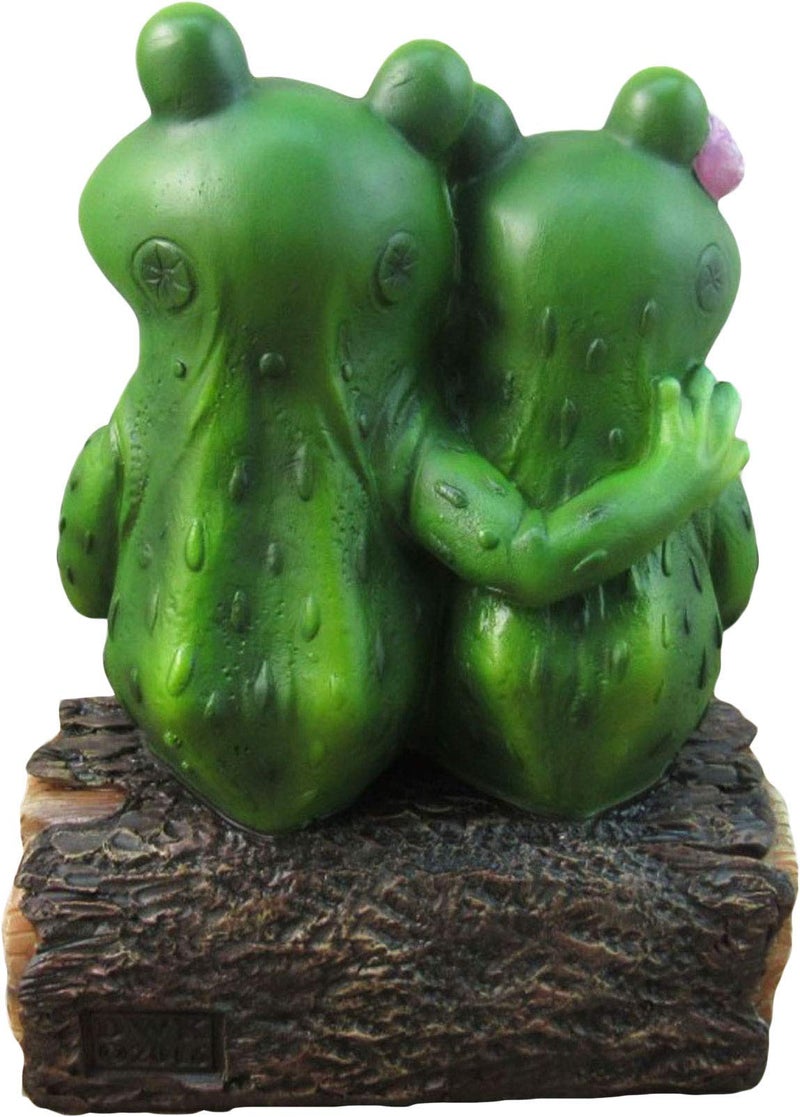 DWK 6.5" So Hoppy Frogs Happy Frog Couple "So Hoppy Together" Fun Decor Figurine Valentine Romantic Statue for Home and Office - Image 4