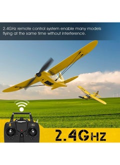 VOLANTEXRC Rc Plane Trainer Sport Cub 3Ch Remote Control Airplane With Prop Saver, 6-Axis Gyro Stabilizer & 3 Modes To Fly, Radio Controlled Aircraft Rtf For Beginners, Kids And Adults (400Mm,Yellow)  - Image 2