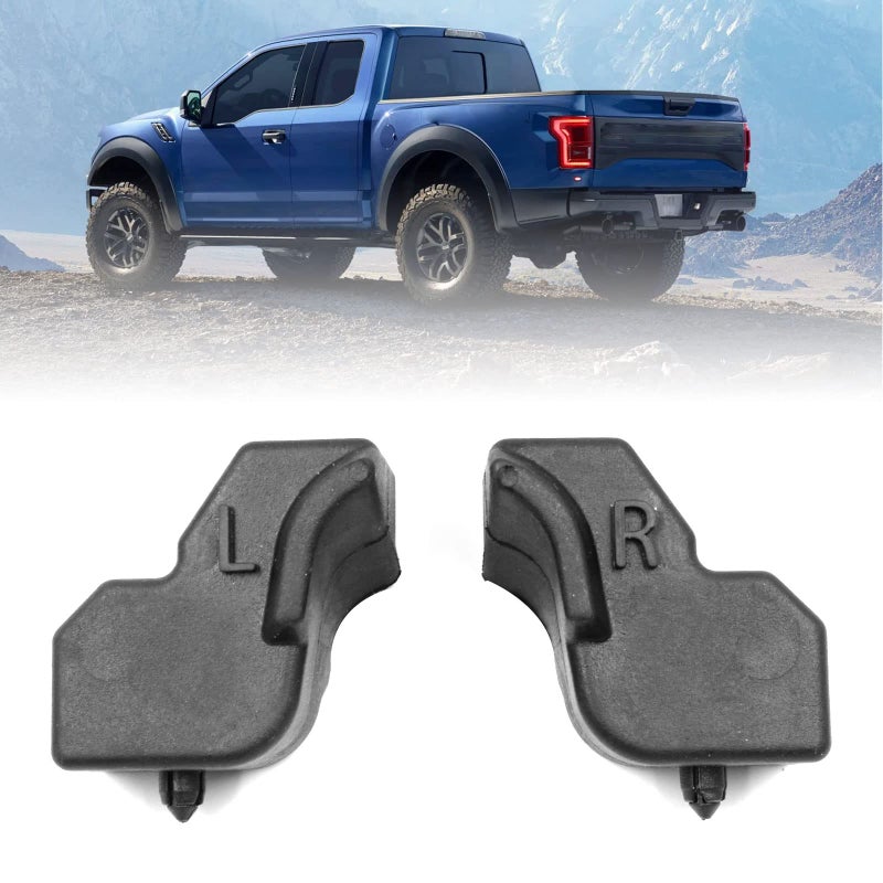 وسادة مطاطية لأسفل الباب YZQPNB متوافقة مع فورد F150 من 2015 إلى 2022 مع صندوق بطول 55 قدم الجانب الأيسر للسائق والجانب الأيمن للركاب استبدال FL3Z99439A00B FL3Z99439A00A