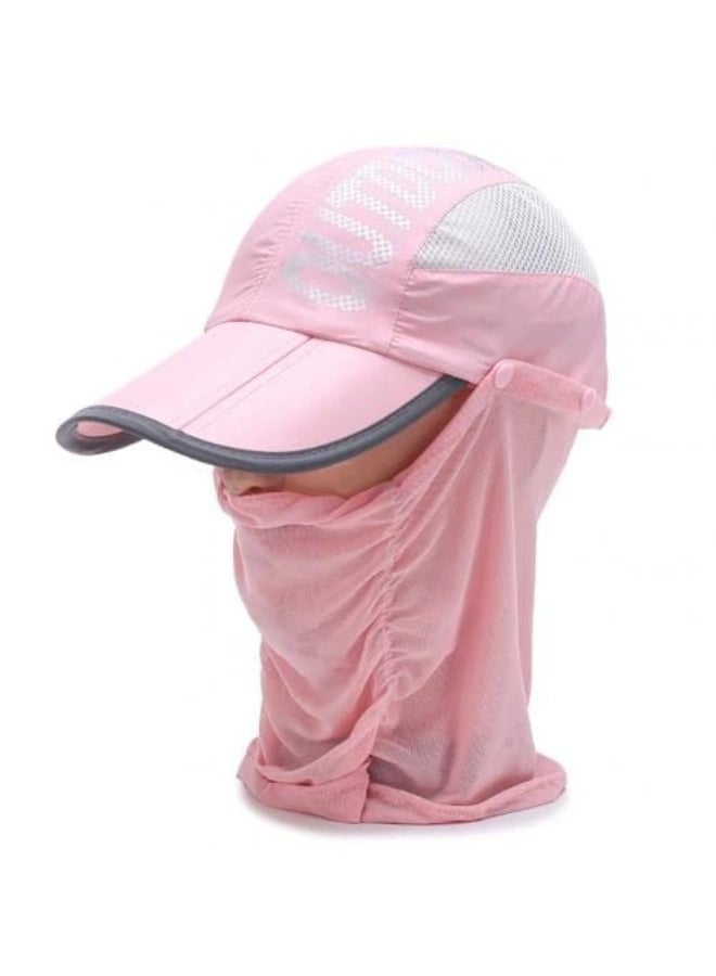 Generic Women's Summer Outdoor Quick Dry Sun Protection Hat Face Covering Cycling Hat Lace Net Cap Breathable Cool Design - Image 4