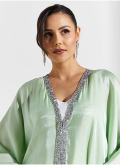 Khizana Shimmer Neck Kaftan  - Image 3