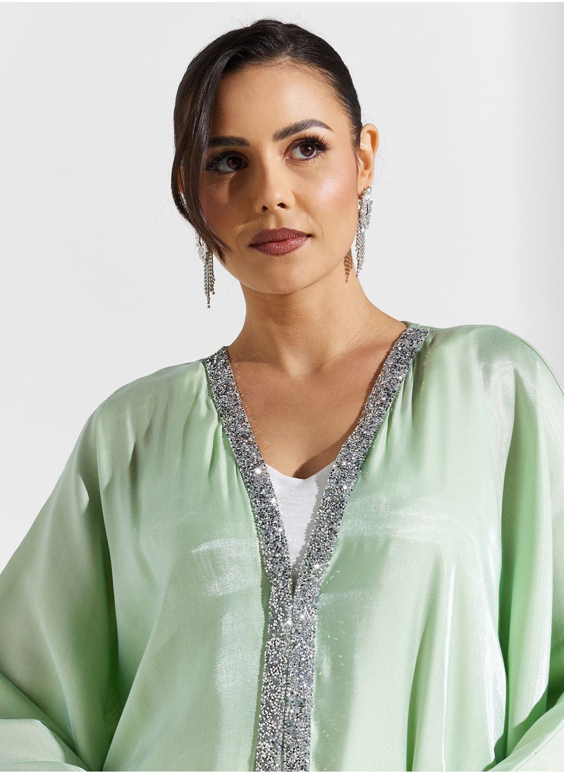 خزانة - قفطان برقبة لامعة - Image 1