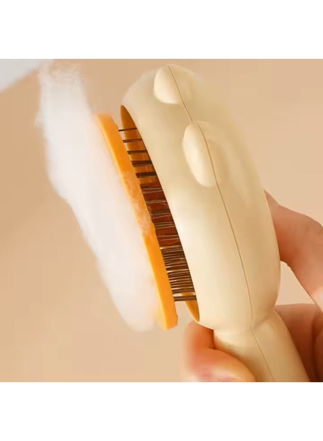 Pet grooming brush for cats and dogs to remove loose hair and clean fur, a professional detangling tool for short and long hair, ideal for reducing shedding and smoothing the coat. - Image 3