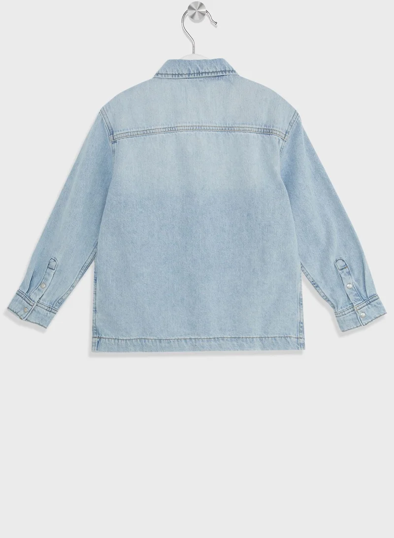 Calvin Klein Jeans Youth Light Wash Denim Jacket