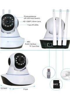 Mi VAZA 1080P HD Wi-Fi Wireless Motion Detection and Night Vision Smart Baby Monitor IP CCTV Camera with 32GB Memory Card  - Image 4