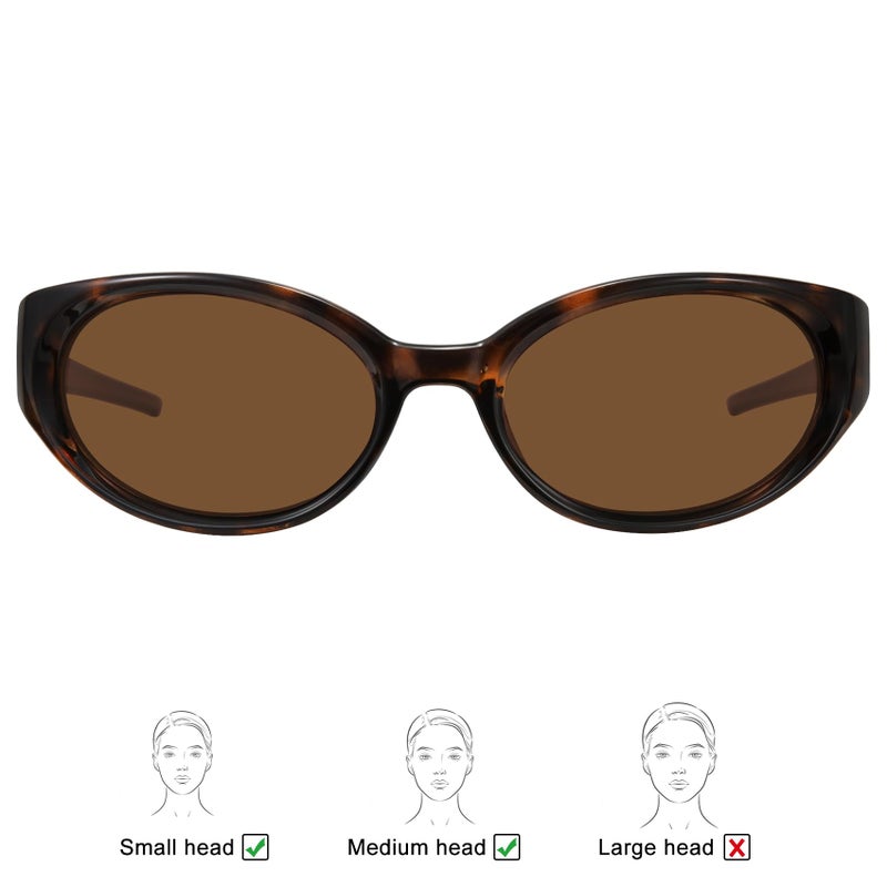 WOWSUN Retro Y2K Wrap Around Sunglasses for Women Trendy Polarized Sporty Shades UV Protection - Image 4