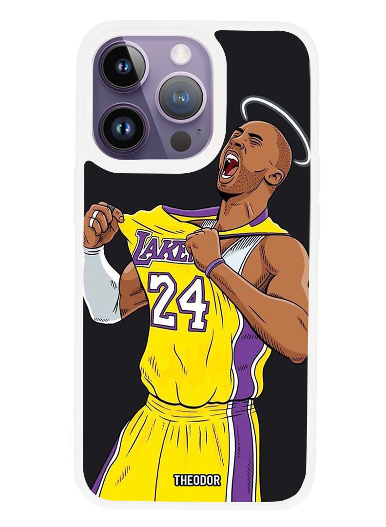 Theodor Protective Case Anti Scratch Shock Proof Cover For APPLE IPHONE 14 PRO Kobe (White Bumper) - Image 1