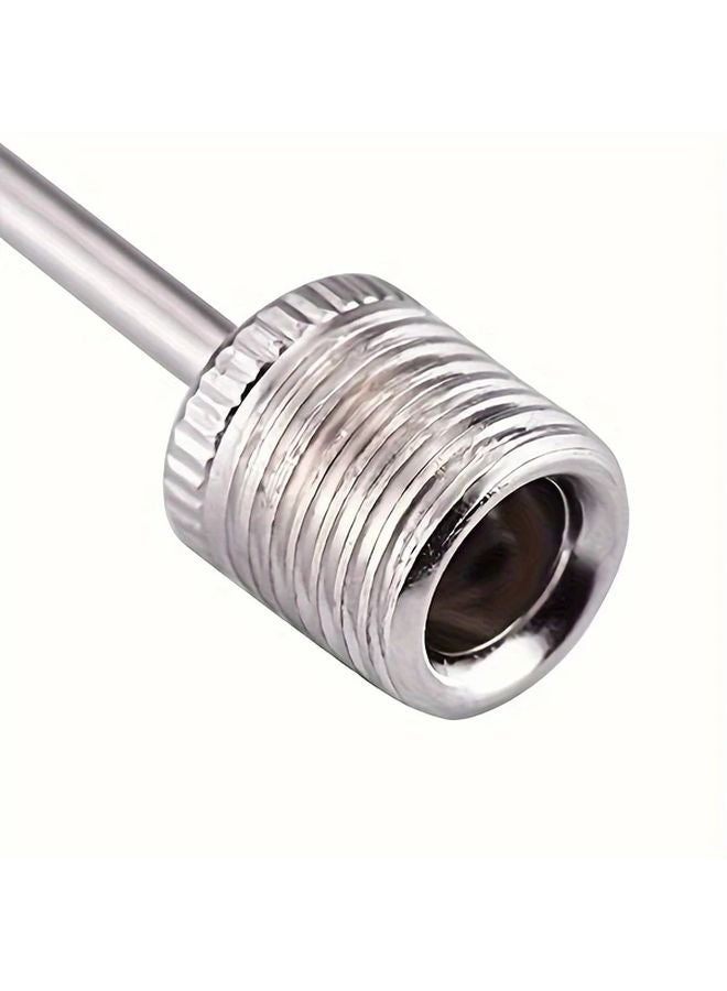 10 Pcs Stainless Steel Inflation Needles Dual Port Ball Pump Adapters Sports - Image 4