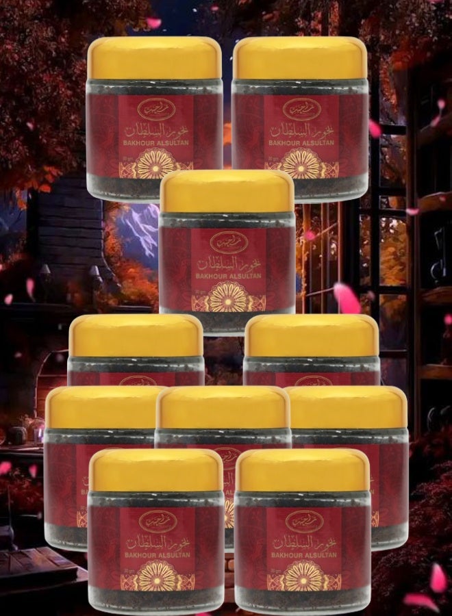 MARAHIB 10 Pieces Bakhour Al Sultan 30g - Image 1