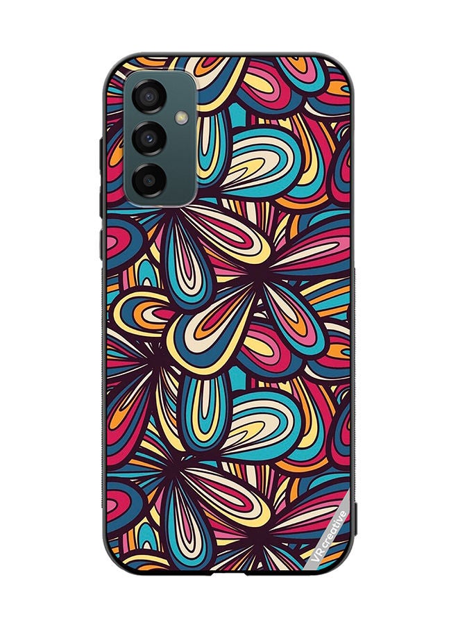 VR CREATIVE Protective Case Cover For Samsung Galaxy M23 Flower Abstract Design Multicolour - Image 1
