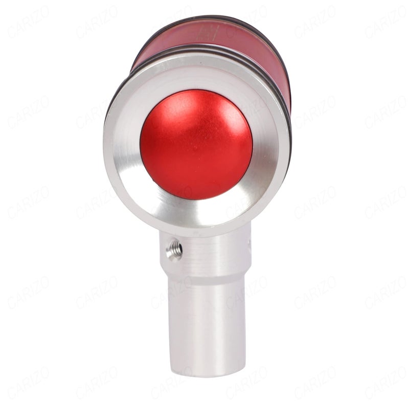 CARIZO Car 5 Speed Manual Transmission Gear Shift Knob Hammer Black & Red with 3 Adapters, Screws and Allen Key - Image 4