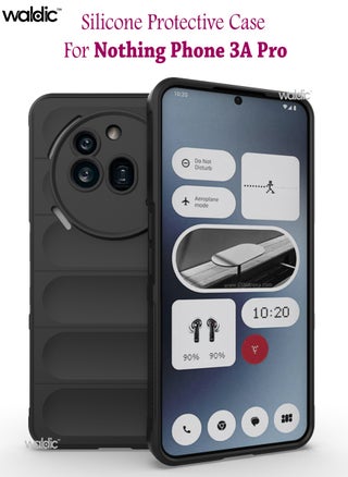 جراب فاخر لهاتف Nothing Phone 3A Pro | غطاء سيليكون فاخر مصمم خصيصًا لهاتف Nothing Phone 3A Pro | جراب Nothing Phone 3A Pro، حماية من الكاميرا والسقوط، غطاء خلفي رفيع واقٍ لهاتف Nothing Phone 3A Pro - أسود - pzsku/Z4423910E40E2E8155557Z/45/1749482078/85de2209-a5d0-4837-98ad-2bb8ed091a13