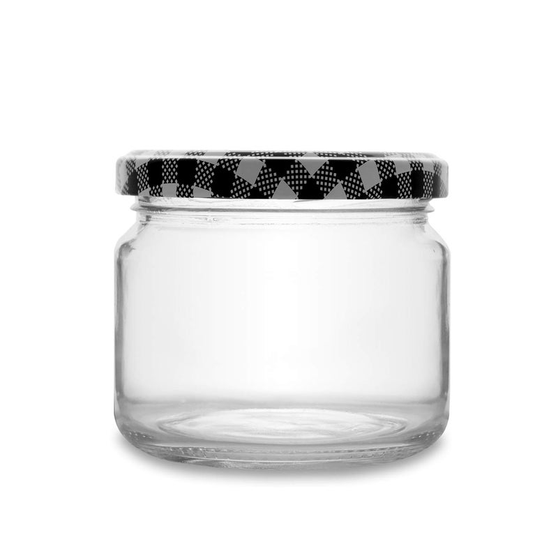 CROCO JAR Croco Round Jar 300Ml With Airtight Black White Strip Lid For Spices Coffee Dry Fruits 8 - Image 5