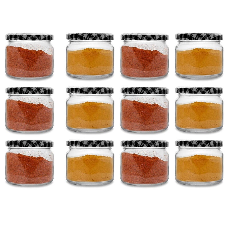 CROCO JAR Croco Round Jar 300Ml With Airtight Black White Strip Lid For Spices Coffee Dry Fruits 8 - Image 4