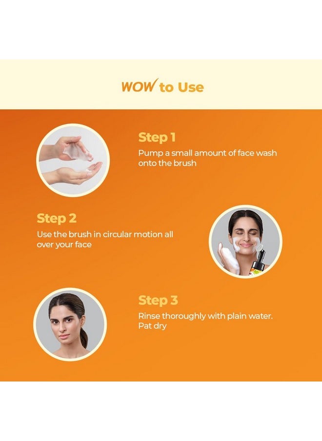 WOW Skin Science - Brightening Vitamin C Foaming Face Wash With Lemon & Orange Essential Oils For Skin Brightening No Parabens Sulphate Silicones & Color 150 Ml - Image 1