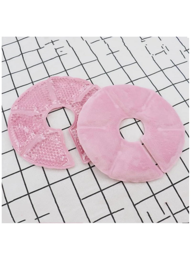 1 زوج من وسادات الثدي العلاجية للأمهات المرضعات - علاج ساخن/بارد للتخفيف من الاحتقان والتهاب الضرع وتحفيز إنتاج الحليب - Image 3