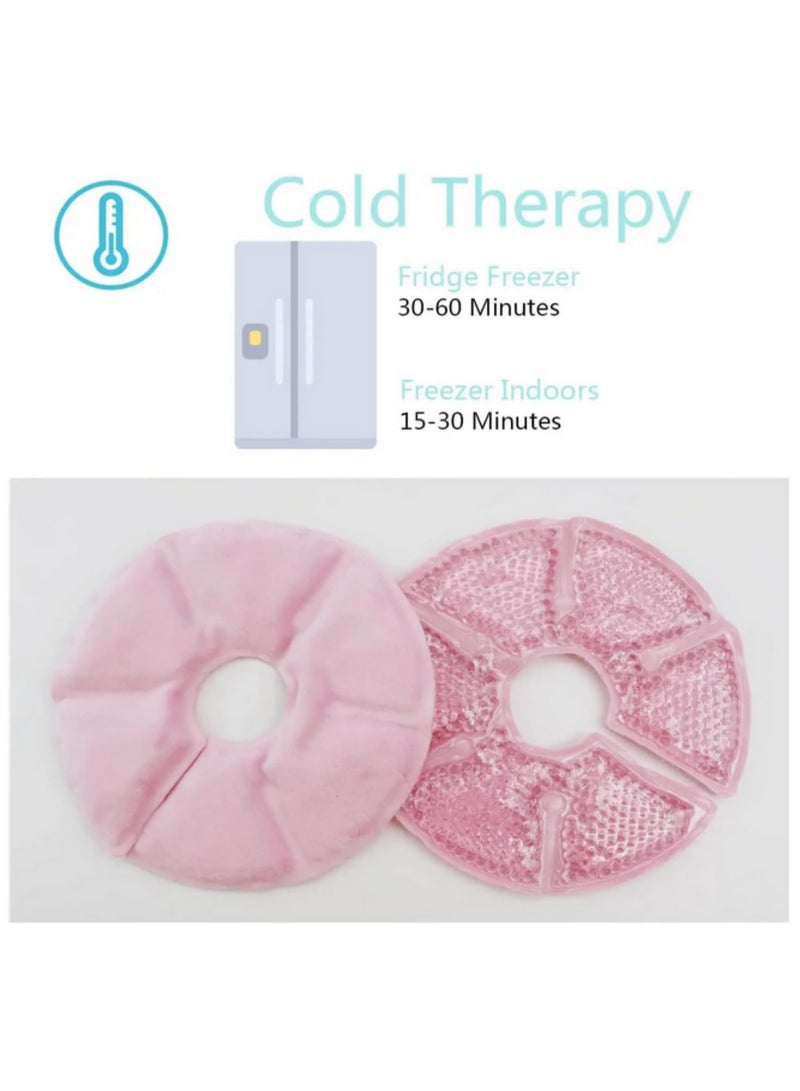 1 زوج من وسادات الثدي العلاجية للأمهات المرضعات - علاج ساخن/بارد للتخفيف من الاحتقان والتهاب الضرع وتحفيز إنتاج الحليب - Image 5