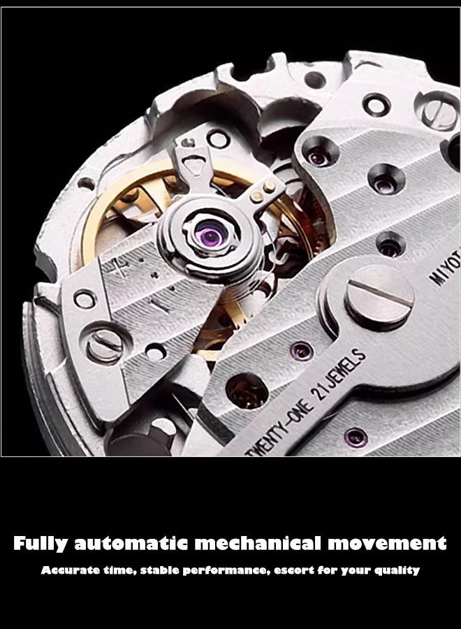 جوانكين ساعة يد كرونوغراف ستانلس ستيل مقاومة للماء للرجال - Image 5