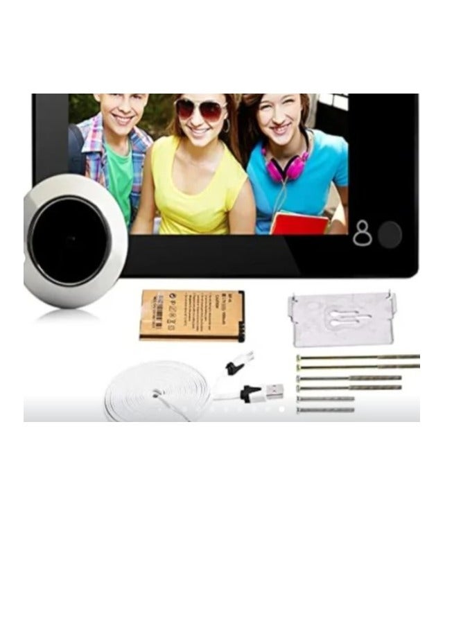 Digital Peephole Door Viewer - 4.3 Inch Screen, 90° Wide Angle, Home Security Peephole Camera, High-Strength Housing Door Viewer, Easy Installation for Apartment and Front Door - Image 2
