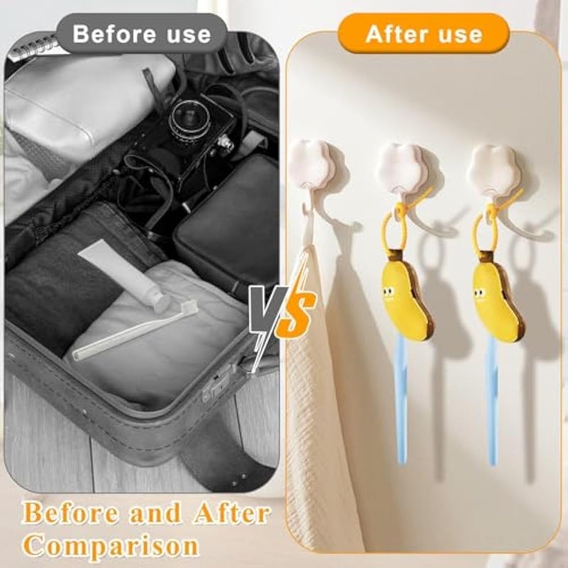 KASTWAVE Toothbrush Head Covers, 2 Pack Cute Fun Banana Pattern, Portable Reusable Toothbrush Head Cap, Suitable For Electric, Manual Toothbrushes, For Camping, Home, School, Travel, Travel Essentials - Image 4