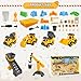 Asoxt 43Piece Construction Sensory Playset 2 lbs Play Sand 4 DIY Trucks Crane Road Signs Creative Sandbox Toy for Kids Ages 3 - Image 4