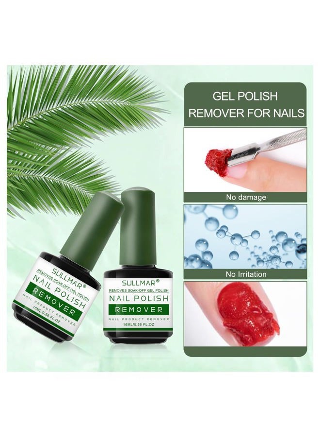 SULLMAR 2pcs Nail Polish Remover Gel Manicure Nail Gel Polish Remover Nail Art Quickly Remove Nail Polish for Nails Remover - Image 3
