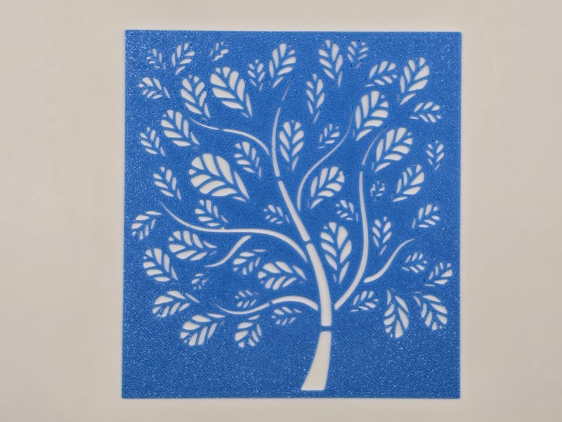 Tree Of Life Nature Stencil Template