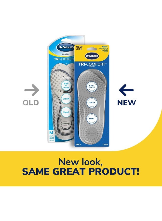 Dr. Scholl's Dr. Scholl’s Comfort Tri-Comfort Insoles for Men, 1 Pair, Size 8-14  - Image 3