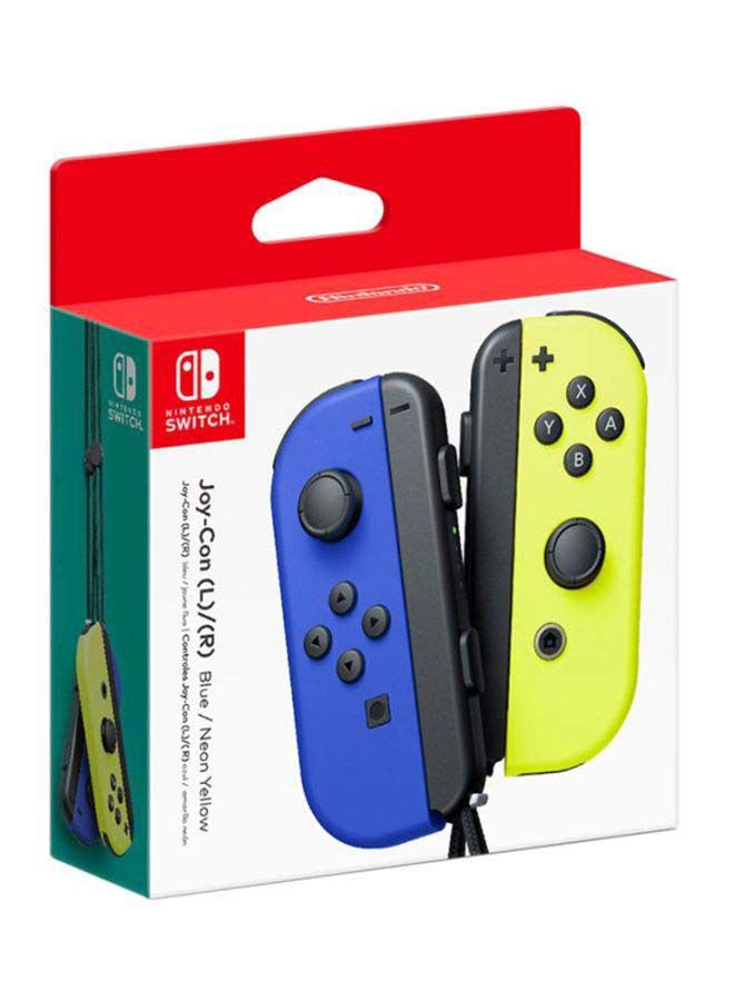 نينتندو وحدة تحكم لاسلكية Joy Cons لجهاز Nintendo Switch، وحدة تحكم بديلة L/R متوافقة مع Nintendo Switch - أصفر نيون/أزرق - Image 2