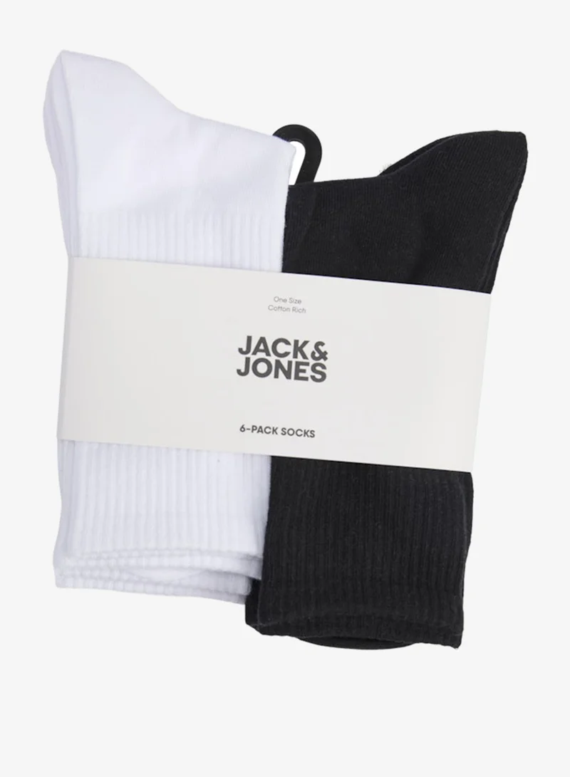 جاك وجونز جونيور جوارب قطنية بشعار للشباب عبوة  قطع