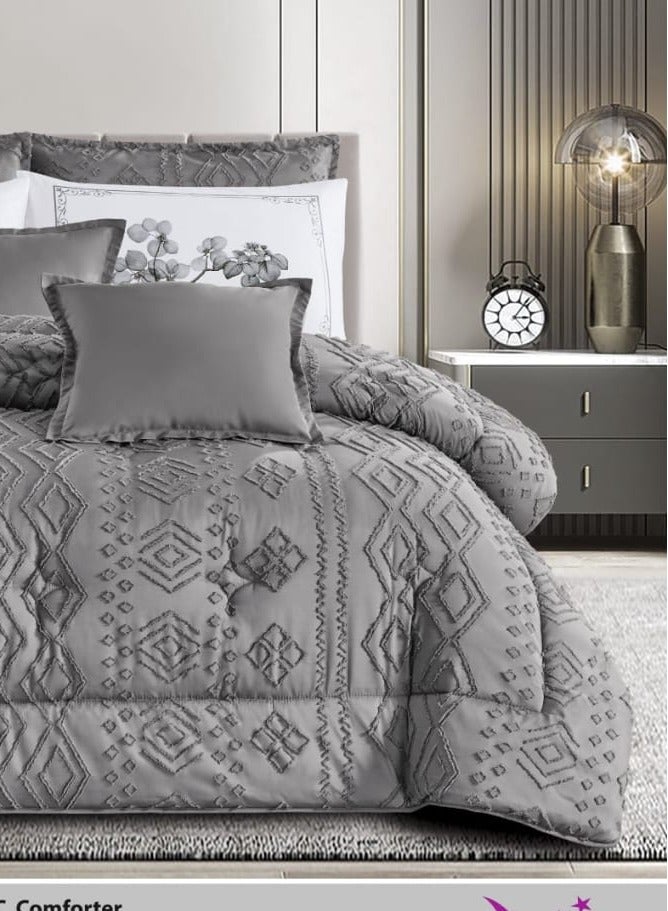 Moon Double quilt set, summer mattress, 6 pieces, medium fixed filling, size 230 x 250  - Image 3