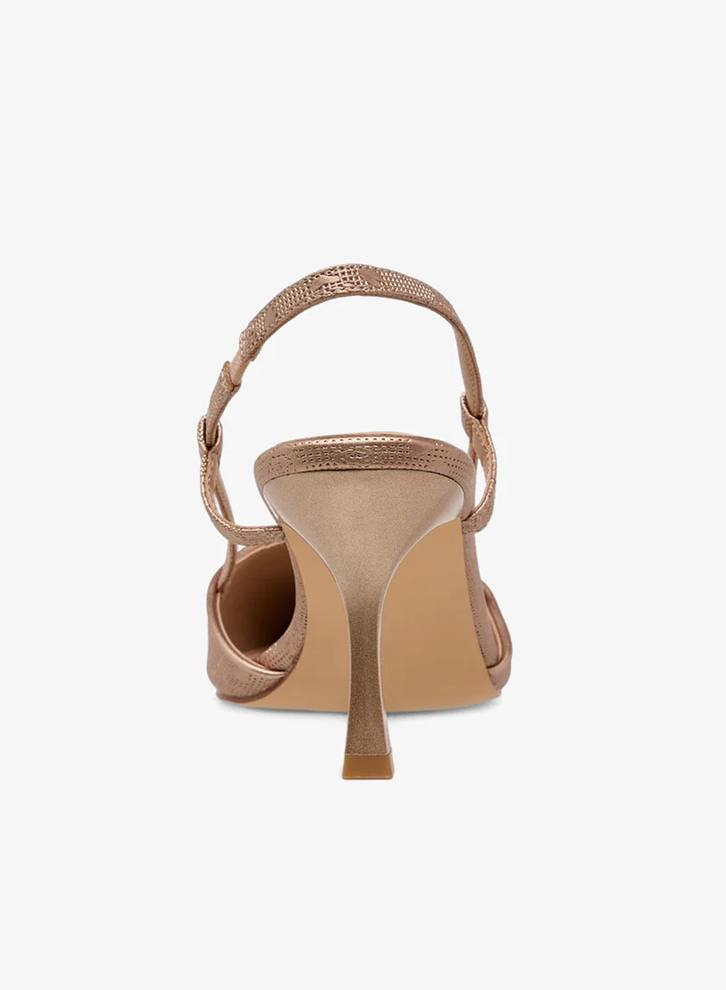 Flora Bella By Shoexpress Flora Bella Women Flared Heel Slingback Shoes