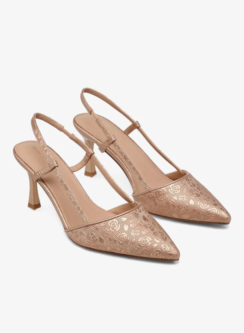 Flora Bella By Shoexpress Flora Bella Women Flared Heel Slingback Shoes