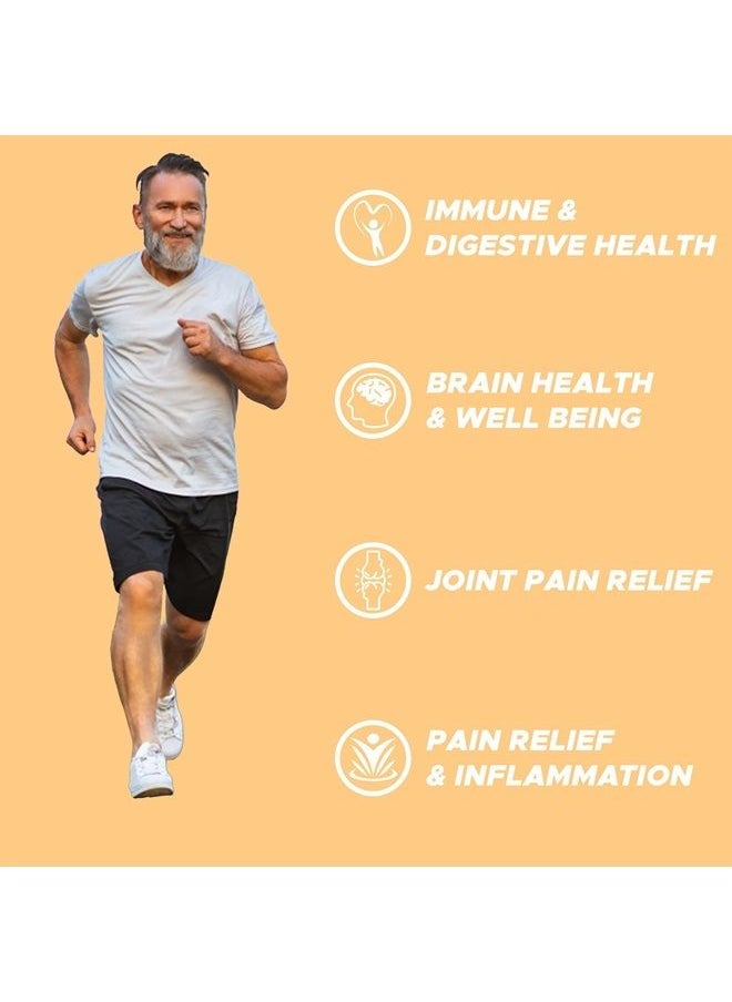 Life's Fortune - Organic Turmeric Curcumin Dietary Supplement, Supports Joint Relies, Antioxidant Health, Immune, Digestive and Liver Health, 180 Vegetarian Capsules - 750mg - Image 1