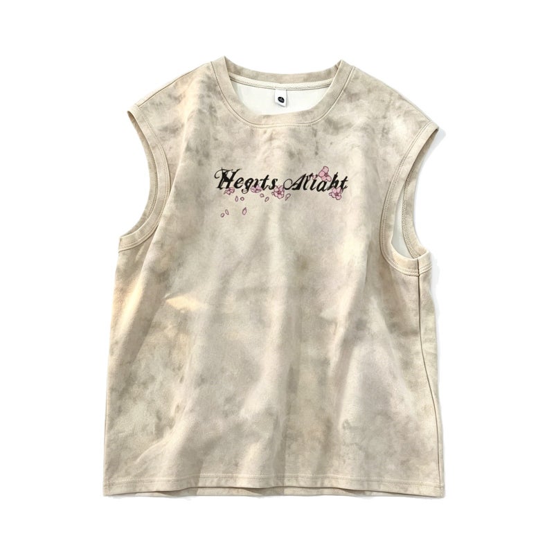 Youth Trendy Sleeveless Vest Tie-Dye Print Men's Tank Top - Image 5