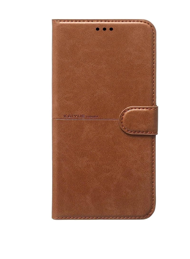 Kaiyue Leather Full Cover For Xiaomi Poco X3 (Brown)
