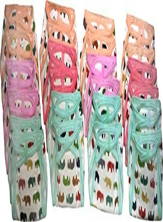 Crawl'in Baby Hosiery Plastic Diaper Tying Knotted Nappies Washable & Reuable Indian Style u-Shape Langot Pack of 24 Pcs