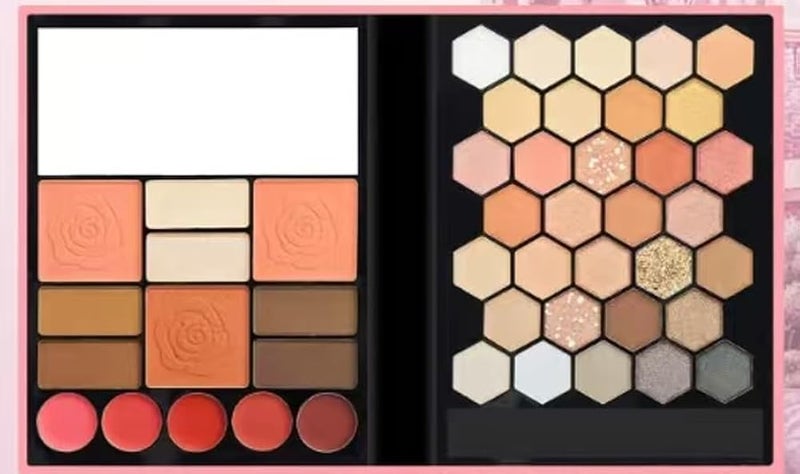 Colors Colorful Eyeshadow Palette Makeup,Rose Gold Brown Nude Matte Shimmer Eye Shadow Powder Palette,Naturing-Looking Long Lasting Waterproof-brown cover - cover -N2-45 COLORS - Image 5