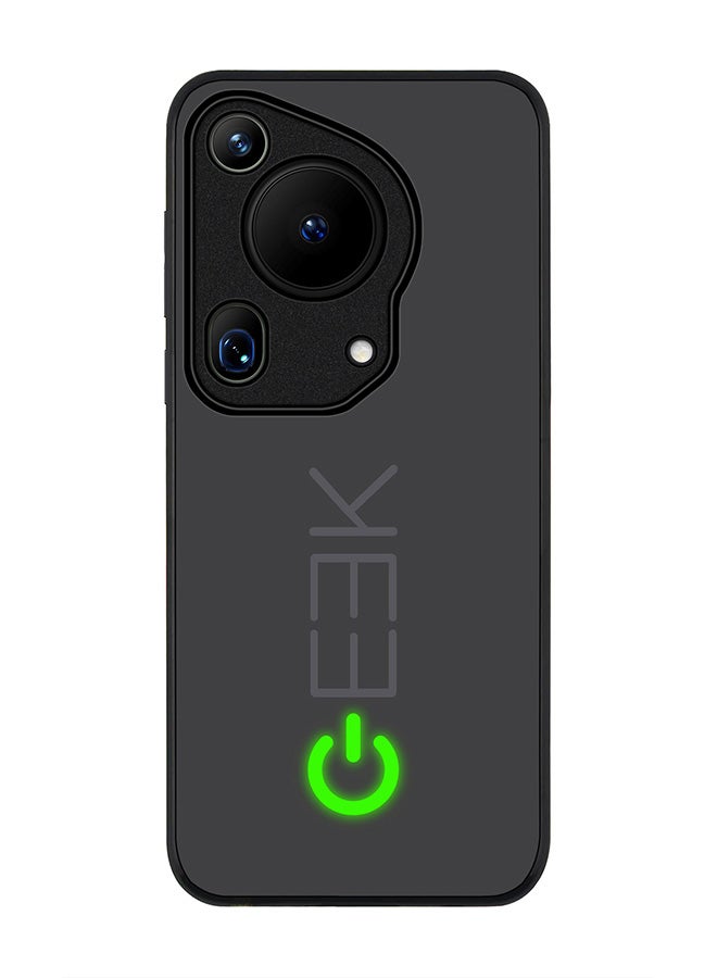 Stylizedd حافظة حواف سوداء متينة لهاتف هواوي بورا 70 ألترا، حافظة مرنة رقيقة من المطاط مع حواف مضادة للسقوط - جيك أون - Image 1