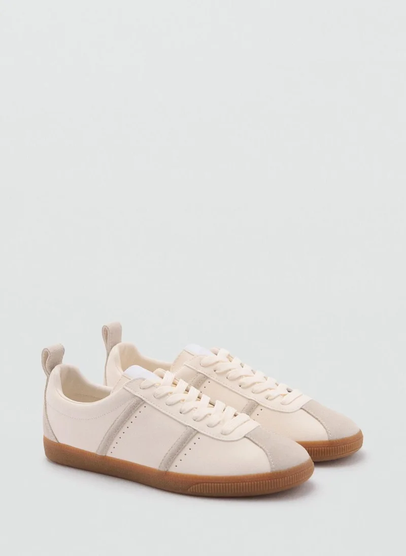 MANGO Contrast panel sneakers