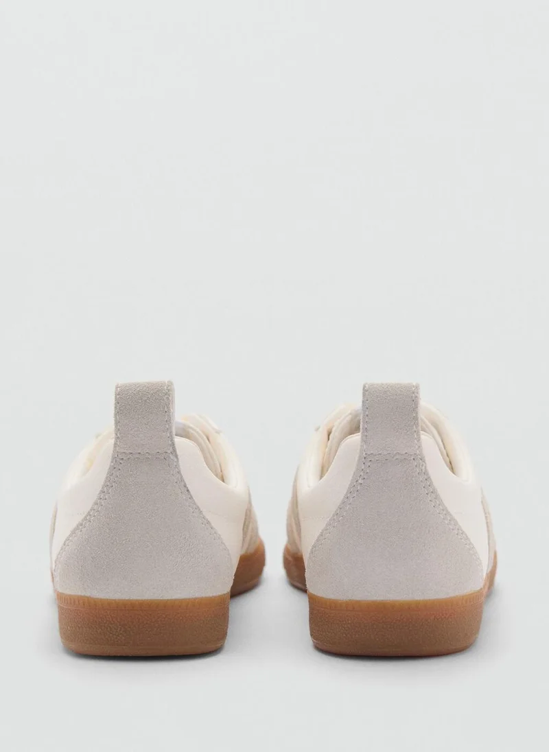 MANGO Contrast panel sneakers