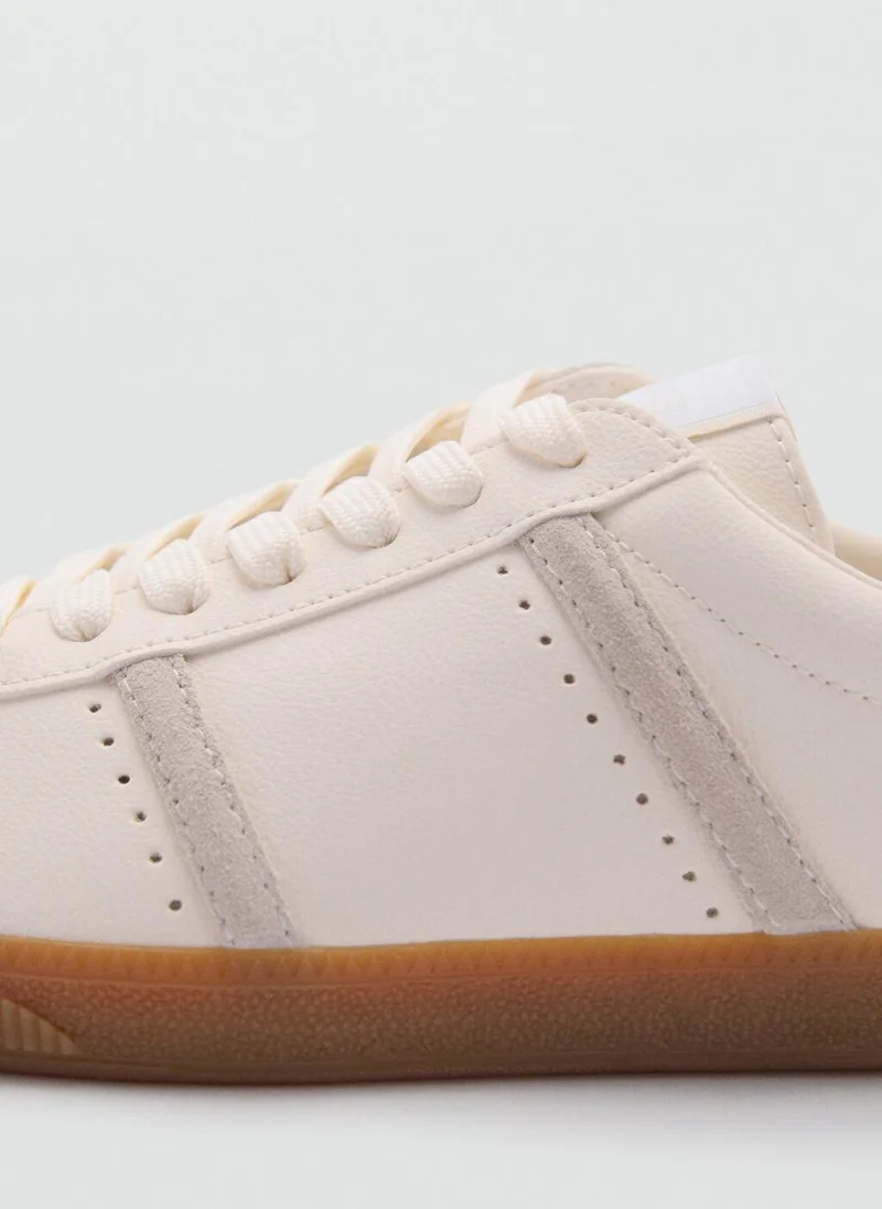 MANGO Contrast panel sneakers
