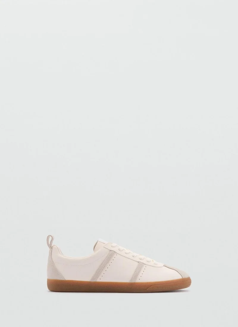 MANGO Contrast panel sneakers