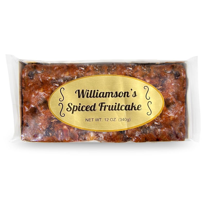 Williamson's Spiced Fruitcake, Fruit Cake, Freshly Made, Gourmet Snack, Food Gift with Fine Fruits and Nuts (12 Ounces) (1 Count) - Image 1