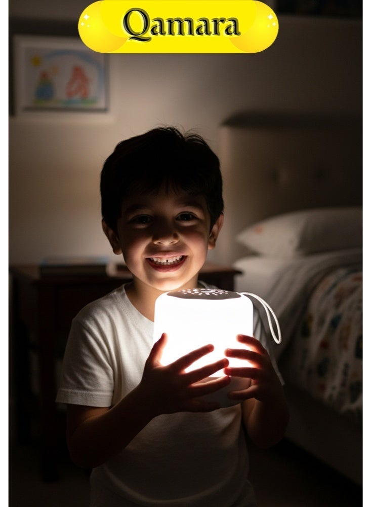 QAMARA LED Smart Touch Bedside Lamp with Remote, 9000mAh Battery, Type-C Rechargeable Night Light, 3 Light Modes for Bedroom, Living Room, Kids Room - Image 3