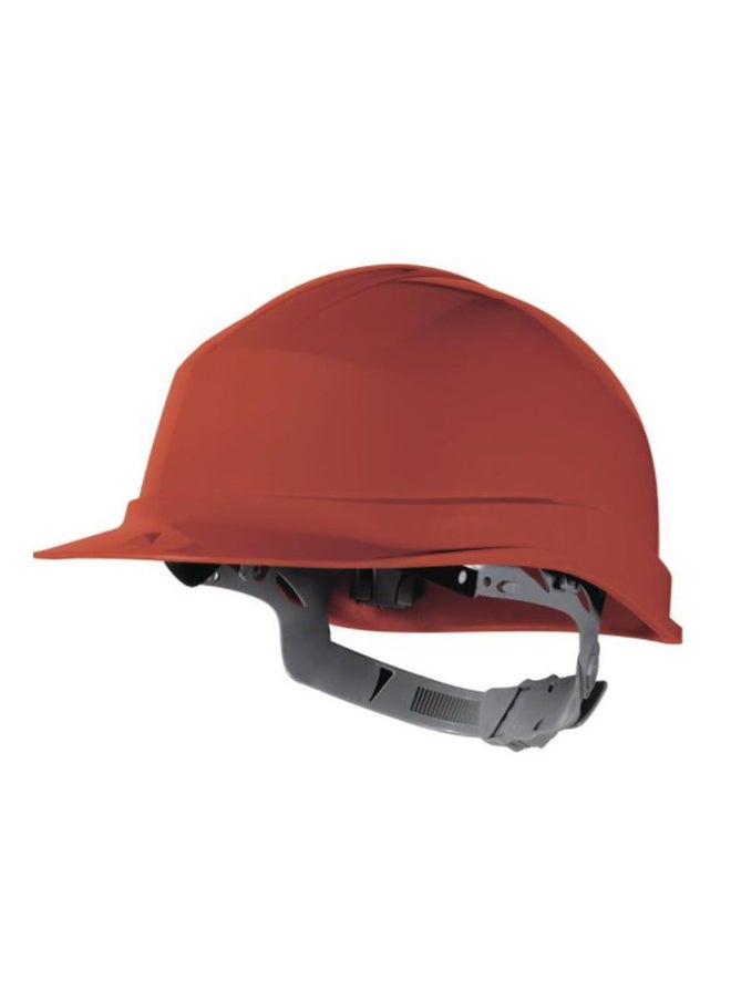 Deltaplus - Zircon Safety Helmet for Construction & Outdoor Activities | Adjustable Chin Strap ratchet Type Adjustment | Lightweight, Comfortable & Durable Hard Hat | Red - Image 1
