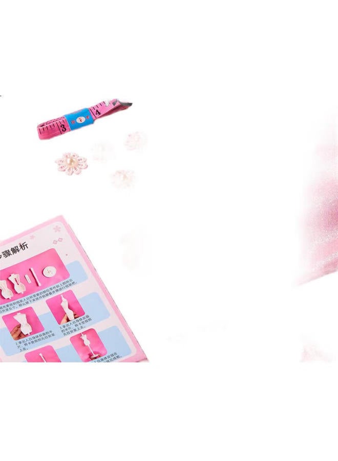 Dimoarch Dimanqi Children'S Clothing Designer Handmade Diy Material Kit, Pink Beauty Dress Gift Box, 6 Sets, Birthday Gift - Image 2