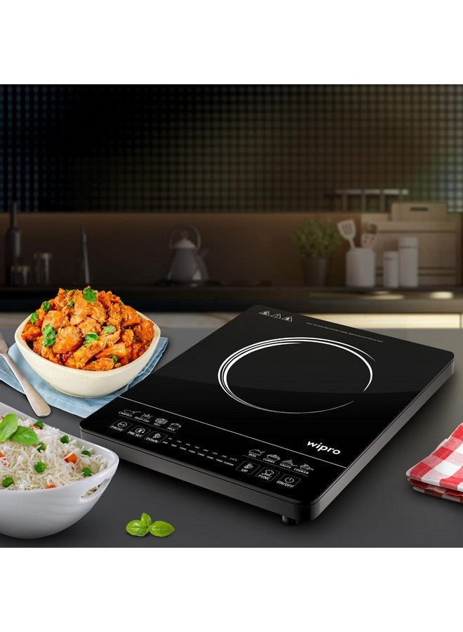 wipro Vesta Cic203 Radiant Induction Cooktop 2200W, Black - Image 1